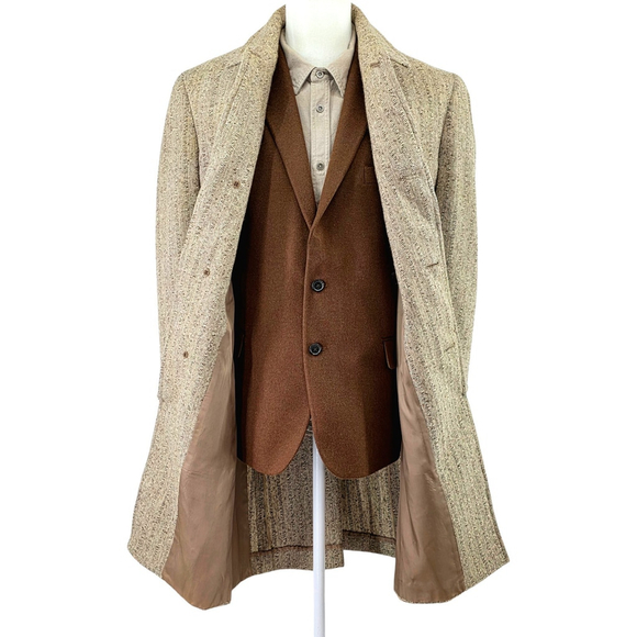 Americana Heritage 1957 Bespoke Wool Overcoat Men’s Medium Vintage - Picture 5 of 11